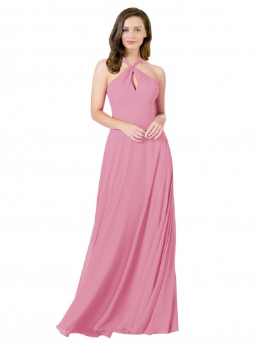 Wholesale Chiffon Bridesmaid Dress / Prom Dress with Keyhole Front
