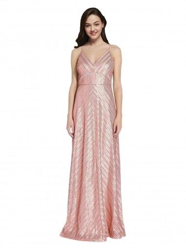 Wholesale High Neck Low Back Sparkling Formal Sequin Bridesmaid Dress / Prom Dress