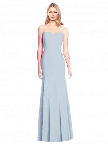 Wholesale Sweetheart Strapless Flared Skirt Maxi Bridesmaid Dress / Prom Dress