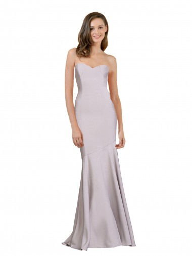 Wholesale Crepe Mermaid Bridesmaid Dress / Prom Dress with Low Back