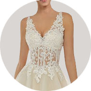 Wholesale V-Neck Wedding Dresses